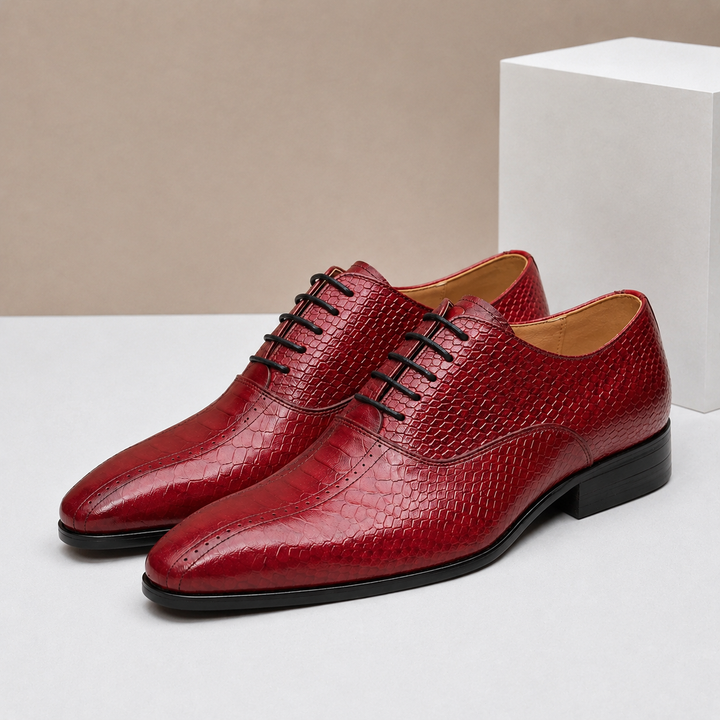 Caspian Cowhide Leather Oxfords — photo 5