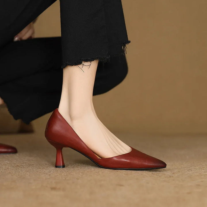 Marina Genuine Leather Pumps — photo 20