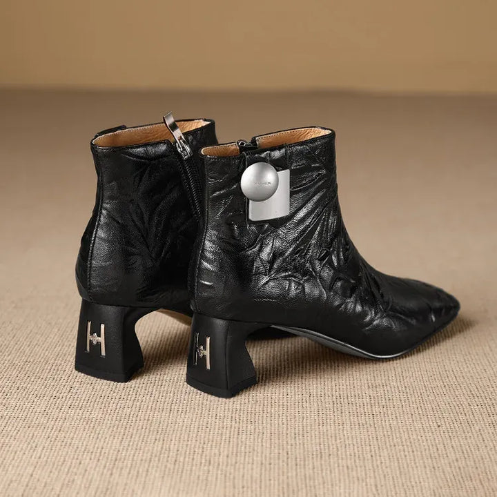 Marina Genuine Leather Ankle Boots — photo 11