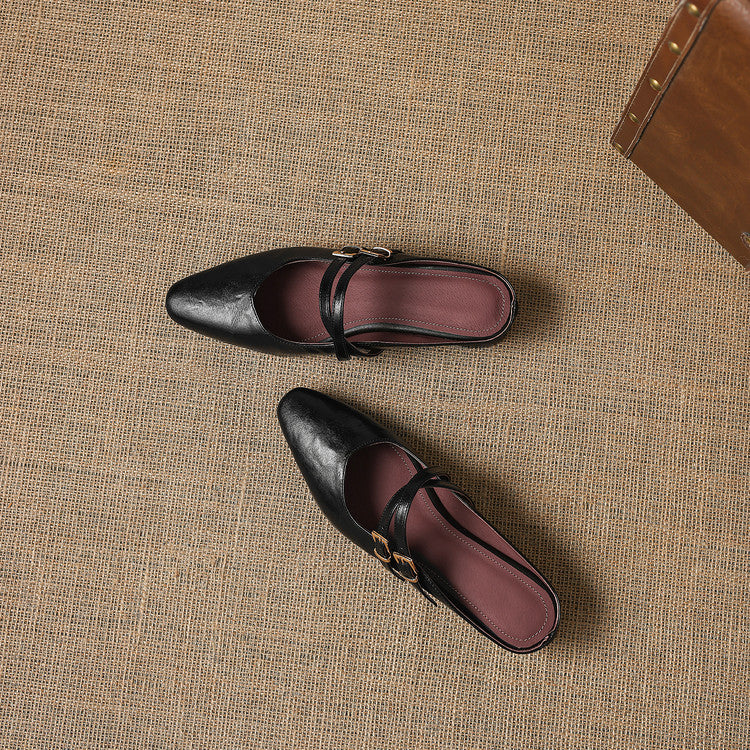 Quaro Genuine Leather Mules