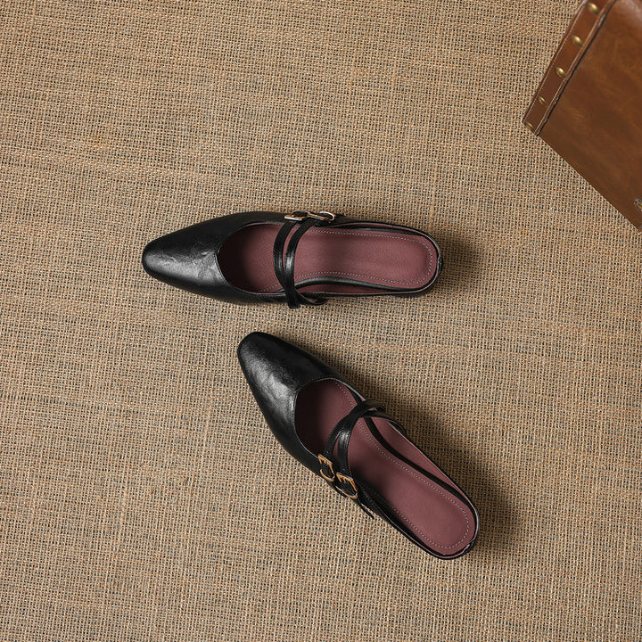 Quaro Genuine Leather Mules