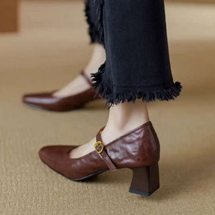 Bella Genuine Leather Heels