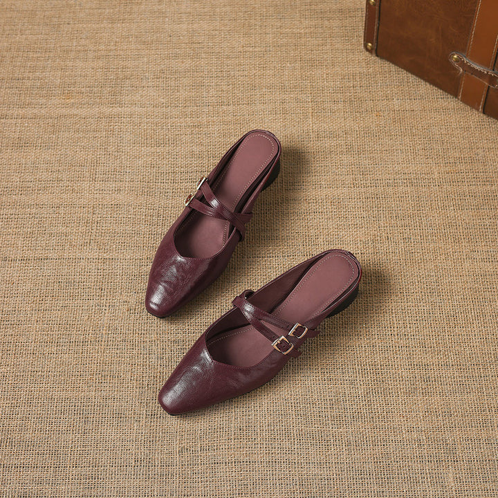 Quaro Genuine Leather Mules