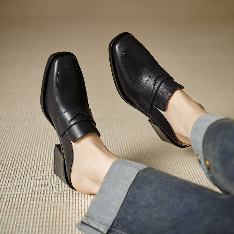 Lola Genuine Leather Mules