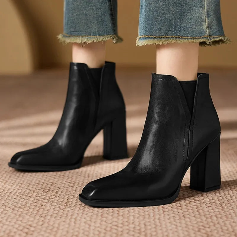 Petra Natural Leather Boots — photo 4