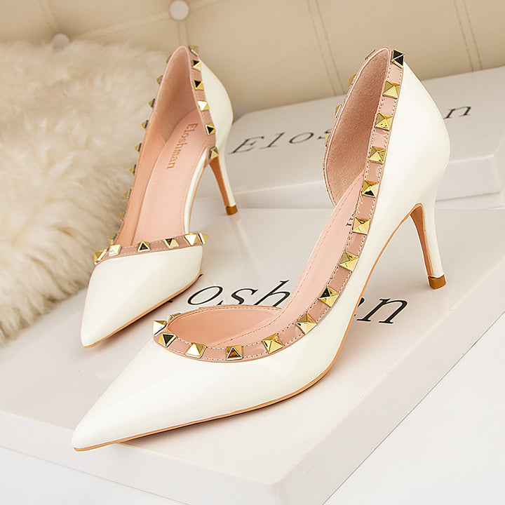 Cazia D’Orsay Patent Leather Heels