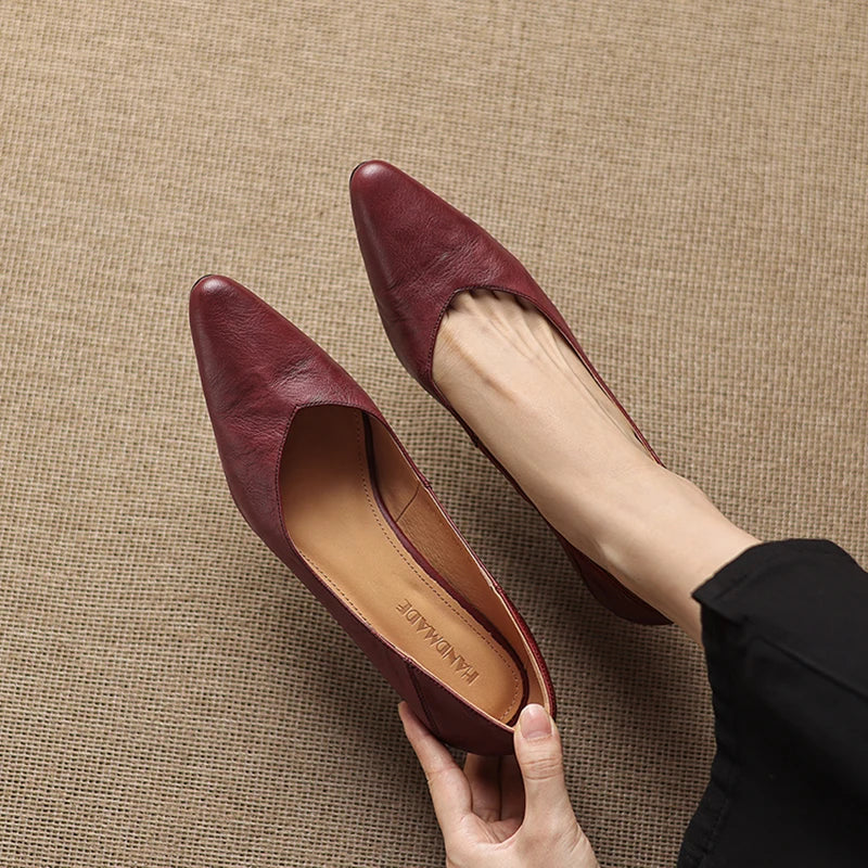 Grace Genuine Leather Heels