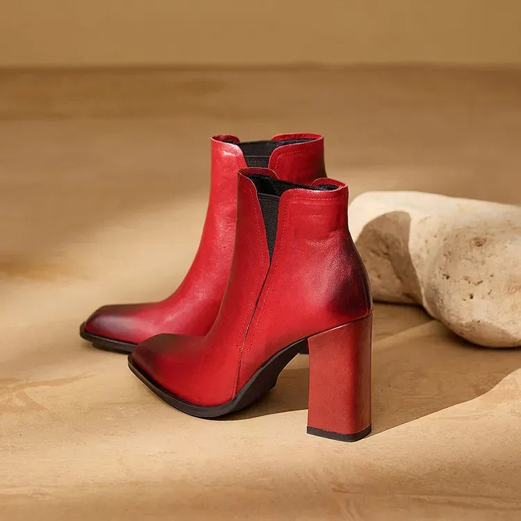 Petra Natural Leather Boots — photo 13