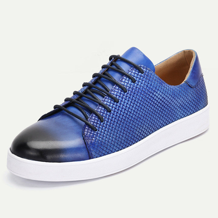 Ezar Cowhide Leather Sneakers