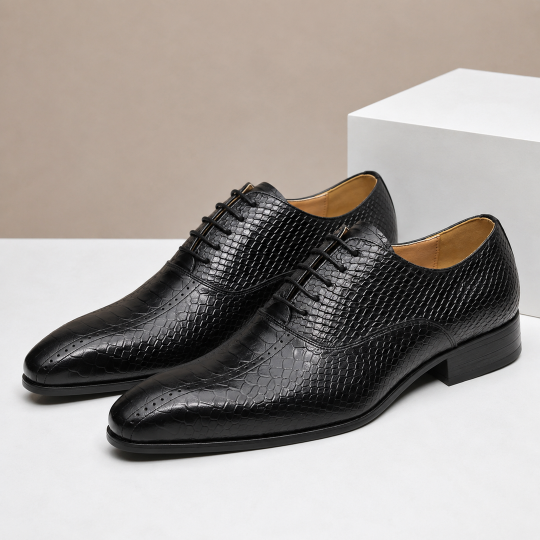 Caspian Cowhide Leather Oxfords — photo 8