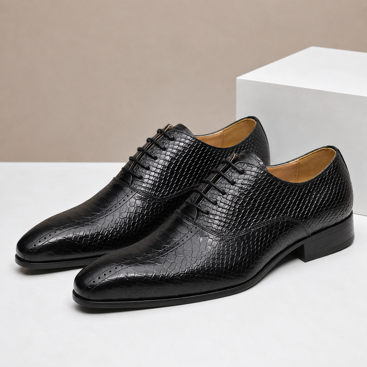 Caspian Cowhide Leather Oxfords — photo 8