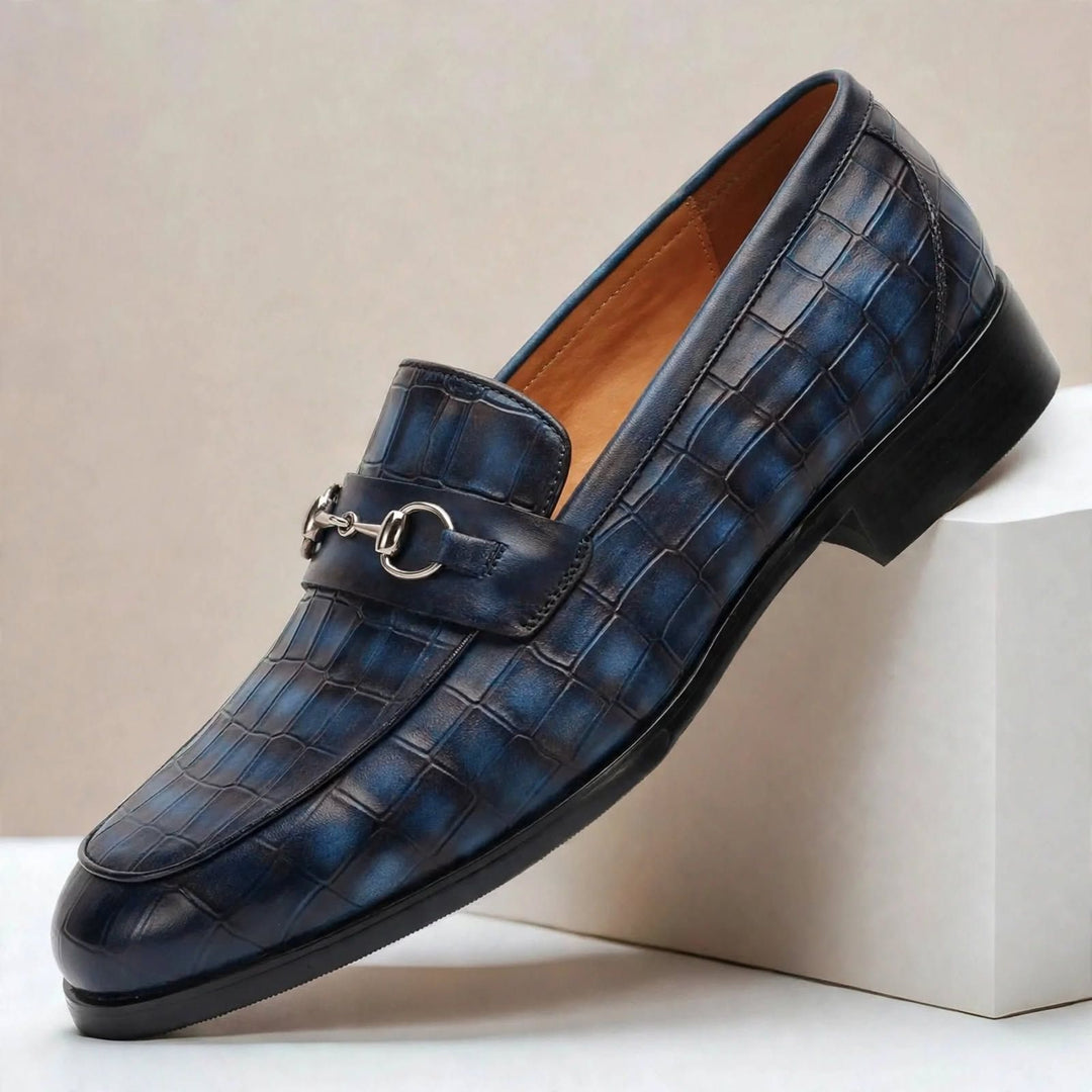 Hollis Textured Cowhide Loafers — photo 7