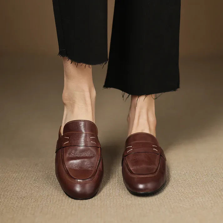Aurora Genuine Leather Mules