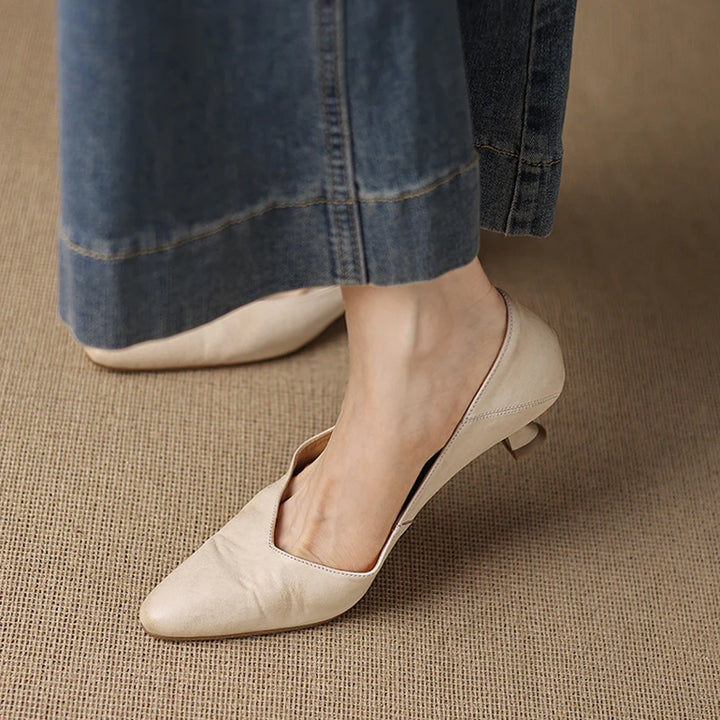 Grace Genuine Leather Heels