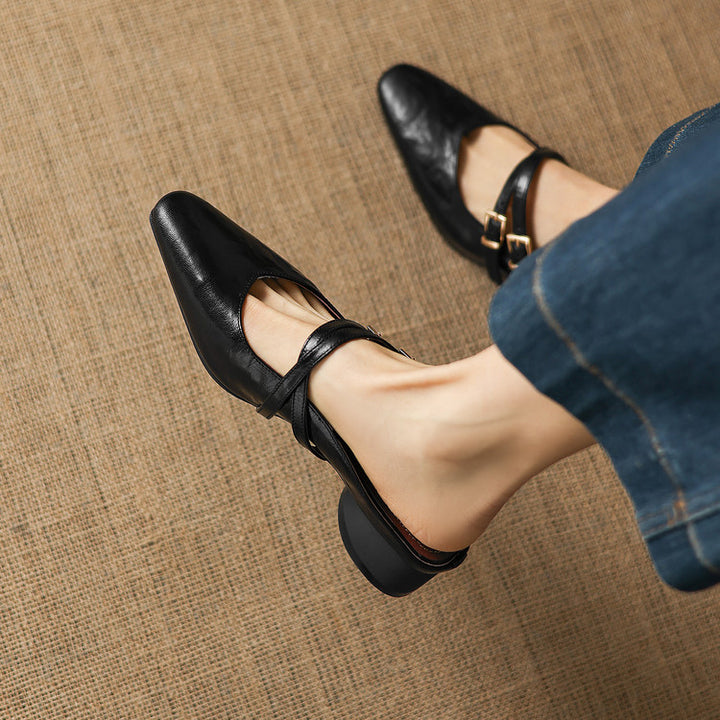 Quaro Genuine Leather Mules