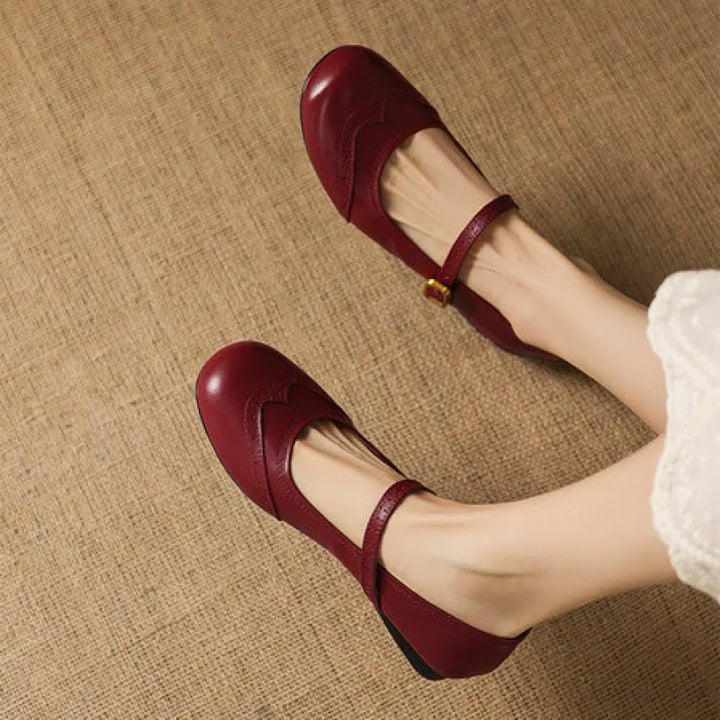 Elena Genuine Leather Mary Jane Shoes — photo 3