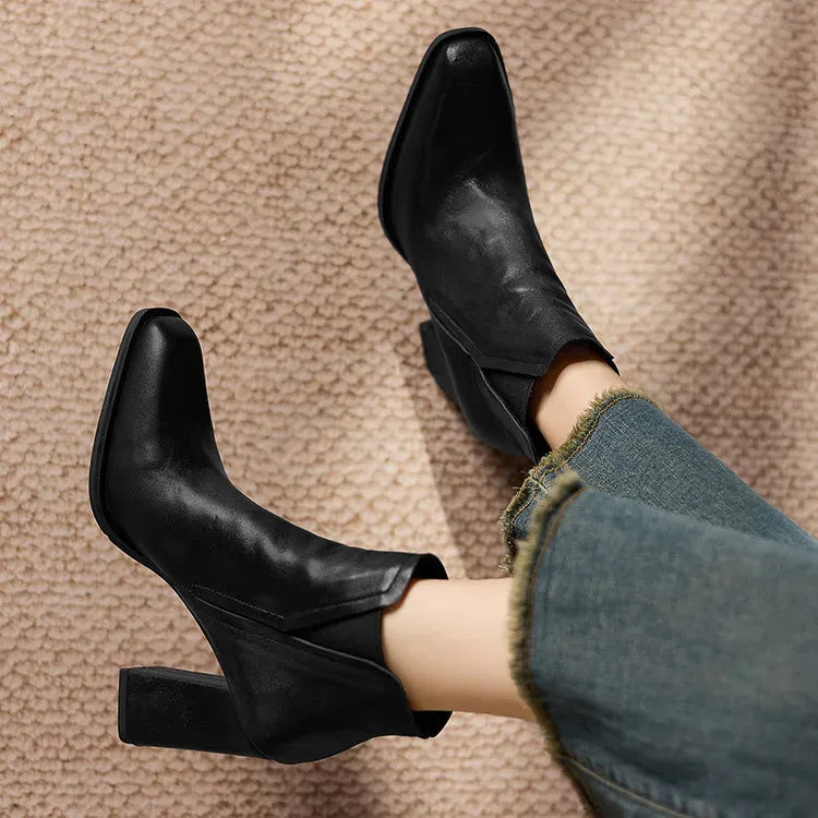Petra Natural Leather Boots — photo 21