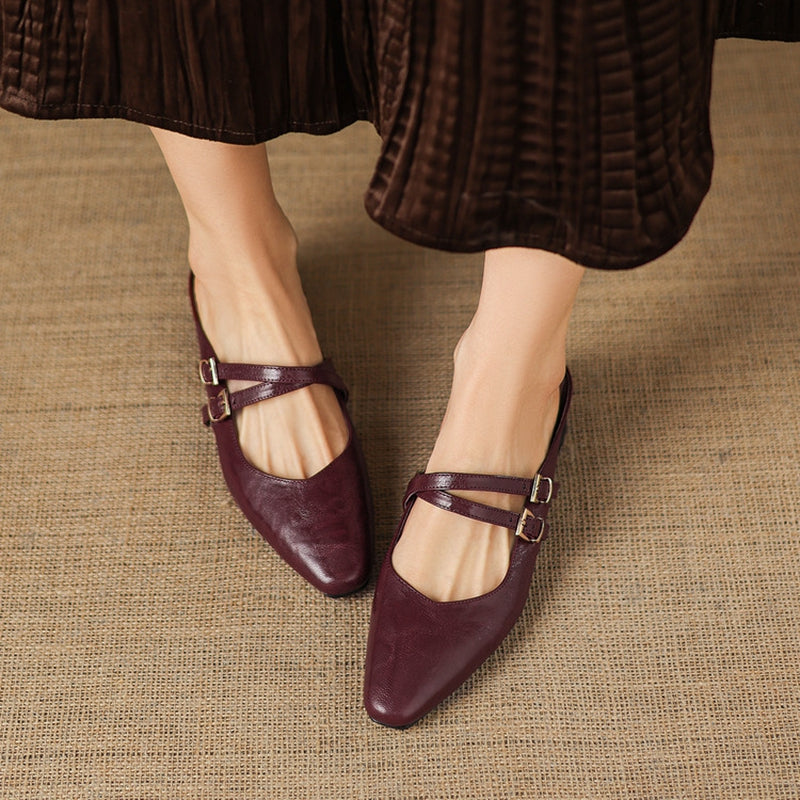 Quaro Genuine Leather Mules