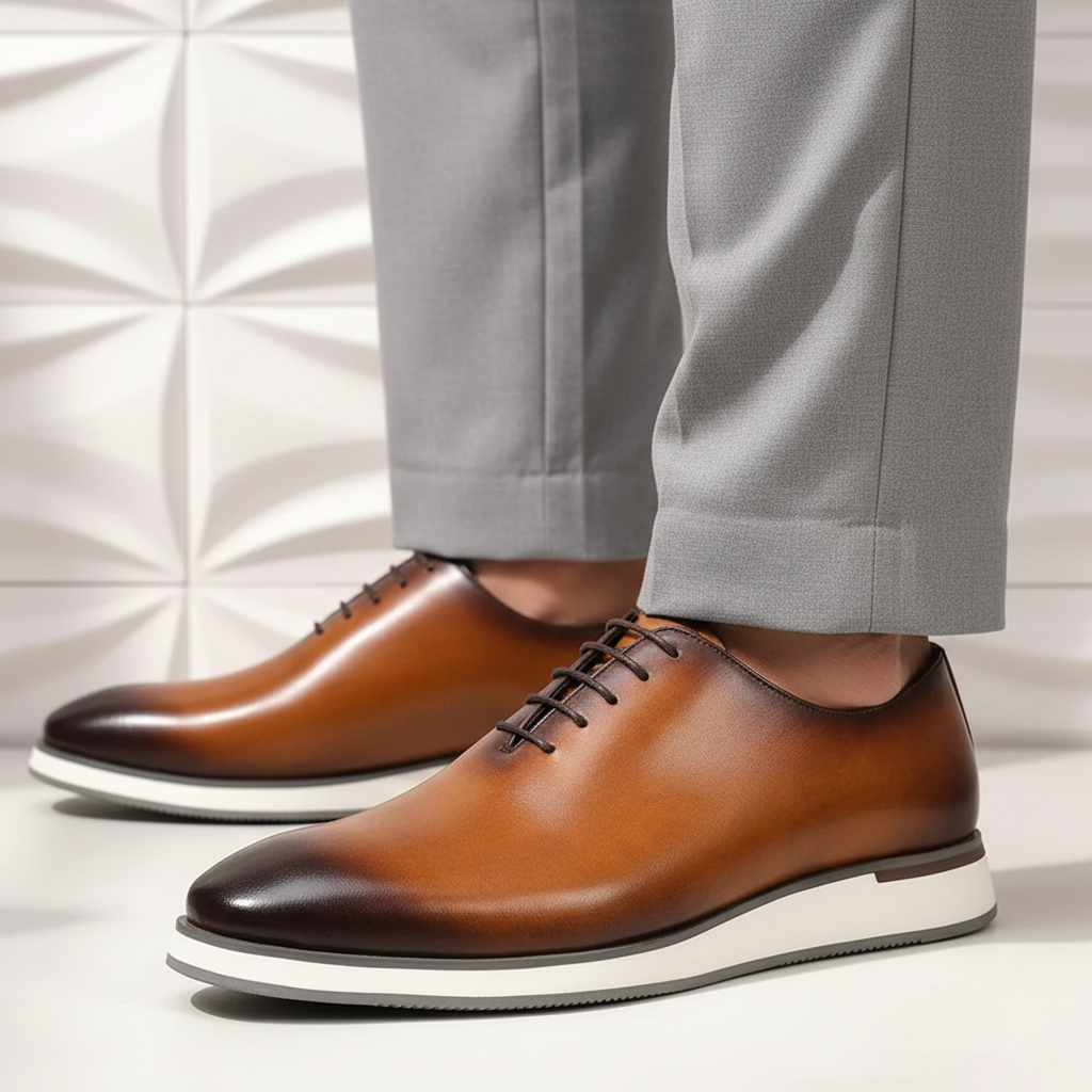 Soren Cowhide Leather Shoes — photo 5