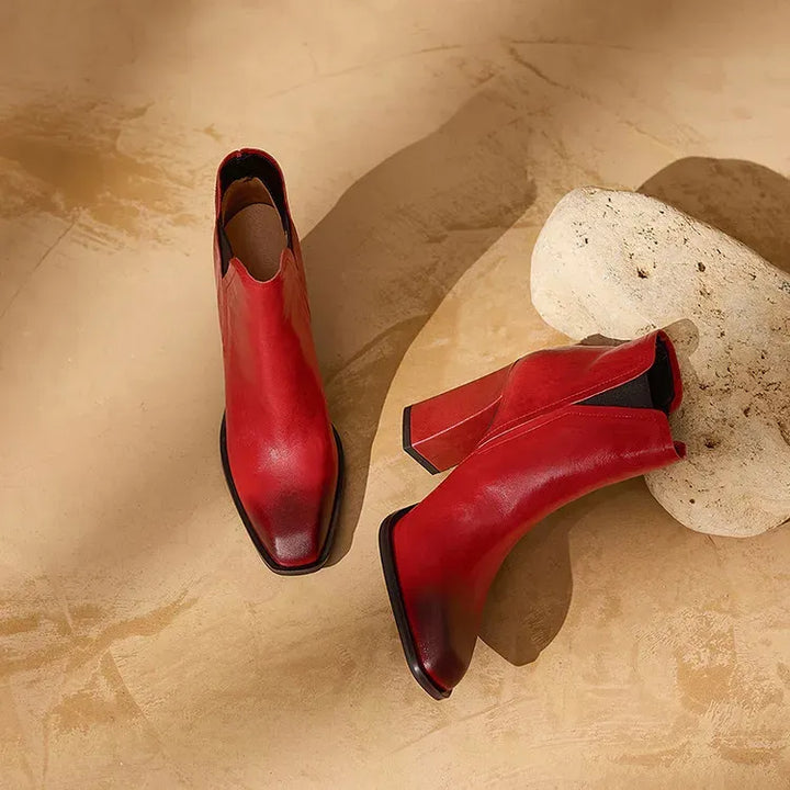 Petra Natural Leather Boots — photo 12