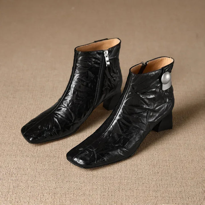 Marina Genuine Leather Ankle Boots — photo 10
