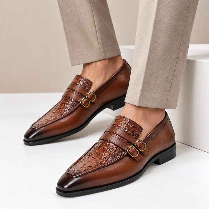 Elena Cowhide Leather Loafers — photo 8