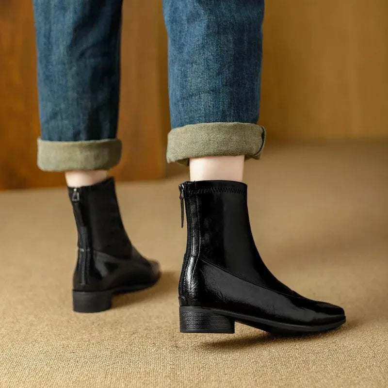 Natalie Leather Ankle Boots — photo 5