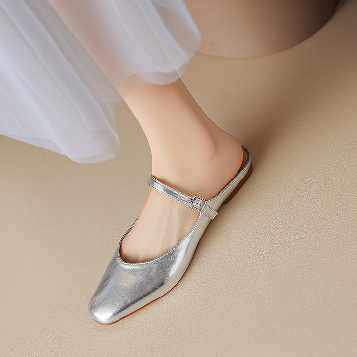 Amini Genuine Leather Mules