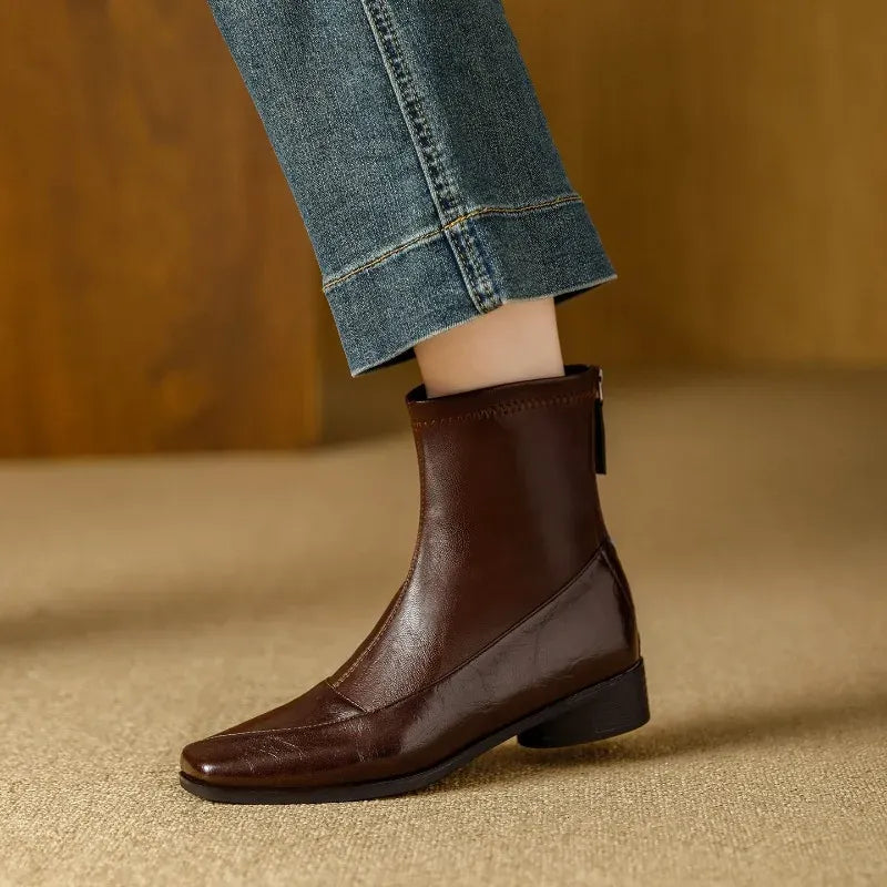 Natalie Leather Ankle Boots — photo 2