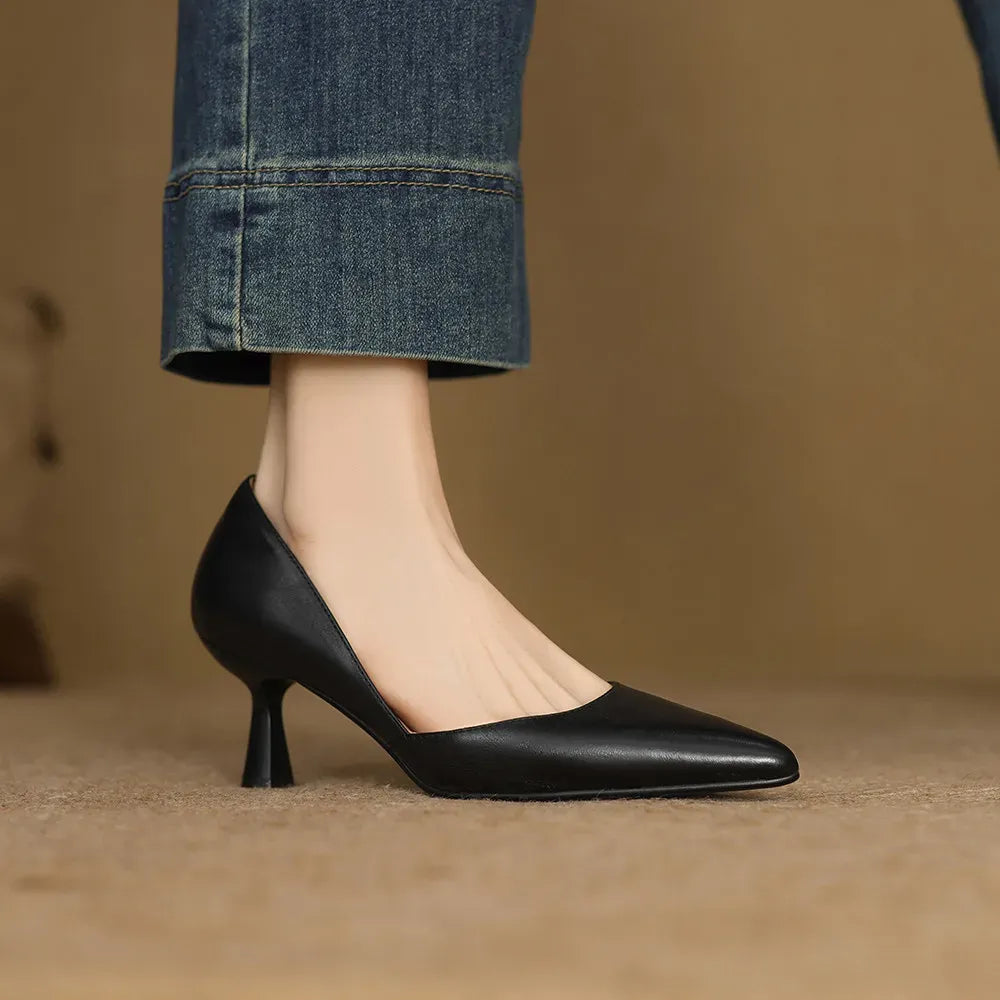 Marina Genuine Leather Pumps — photo 12