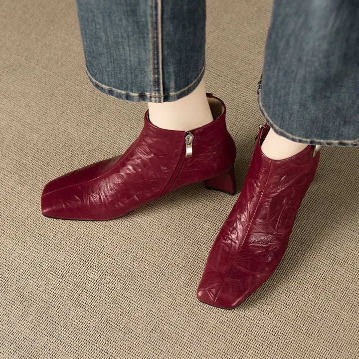 Marina Genuine Leather Ankle Boots — photo 20