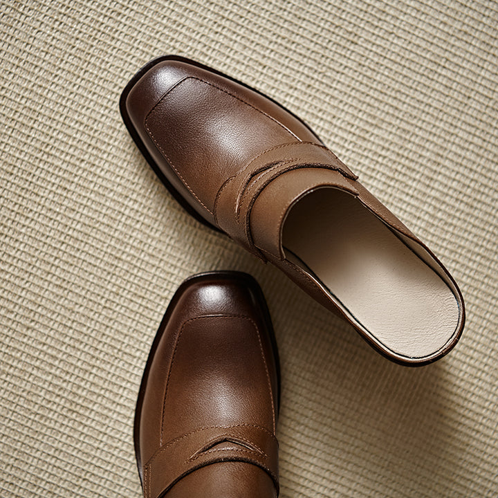 Lola Genuine Leather Mules