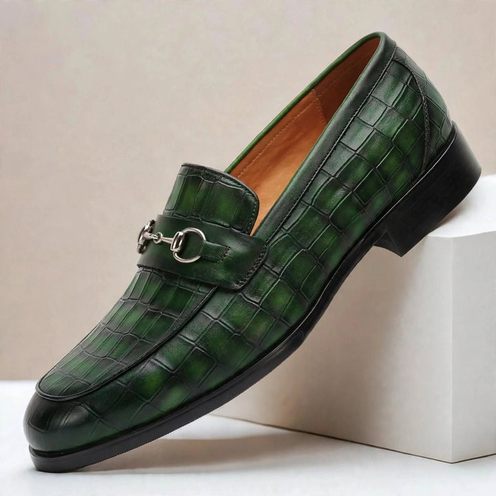 Hollis Textured Cowhide Loafers — photo 6