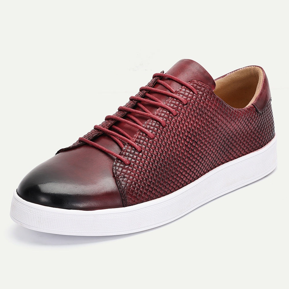 Ezar Cowhide Leather Sneakers
