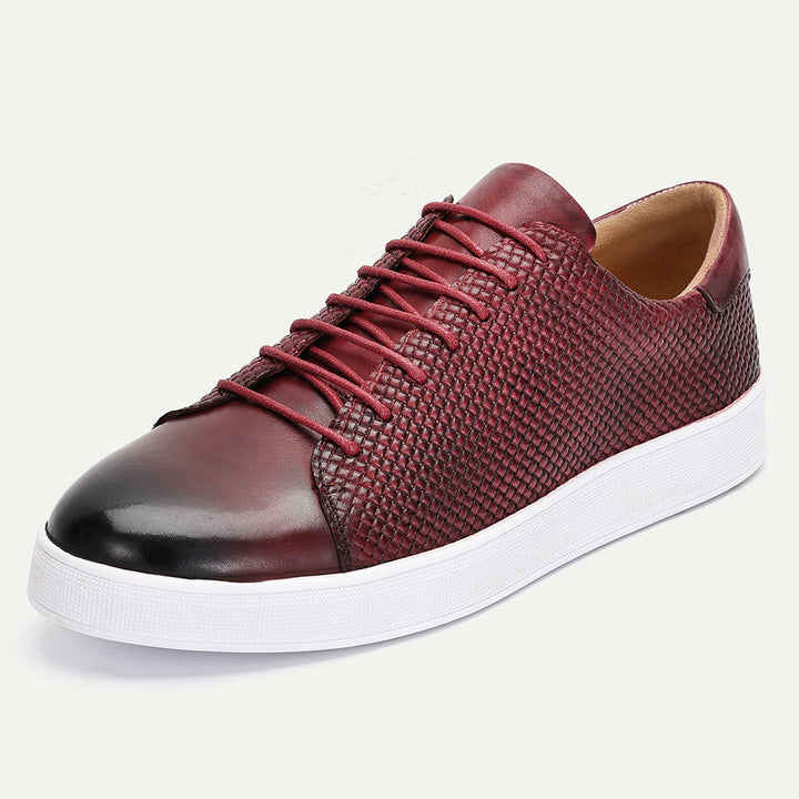 Ezar Cowhide Leather Sneakers