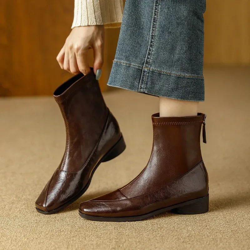 Natalie Leather Ankle Boots — photo 1