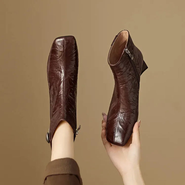 Marina Genuine Leather Ankle Boots — photo 13