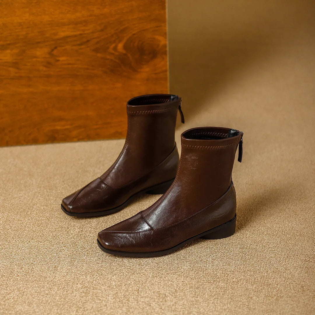 Natalie Leather Ankle Boots — photo 9