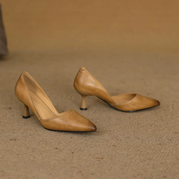 Marina Genuine Leather Pumps — photo 5