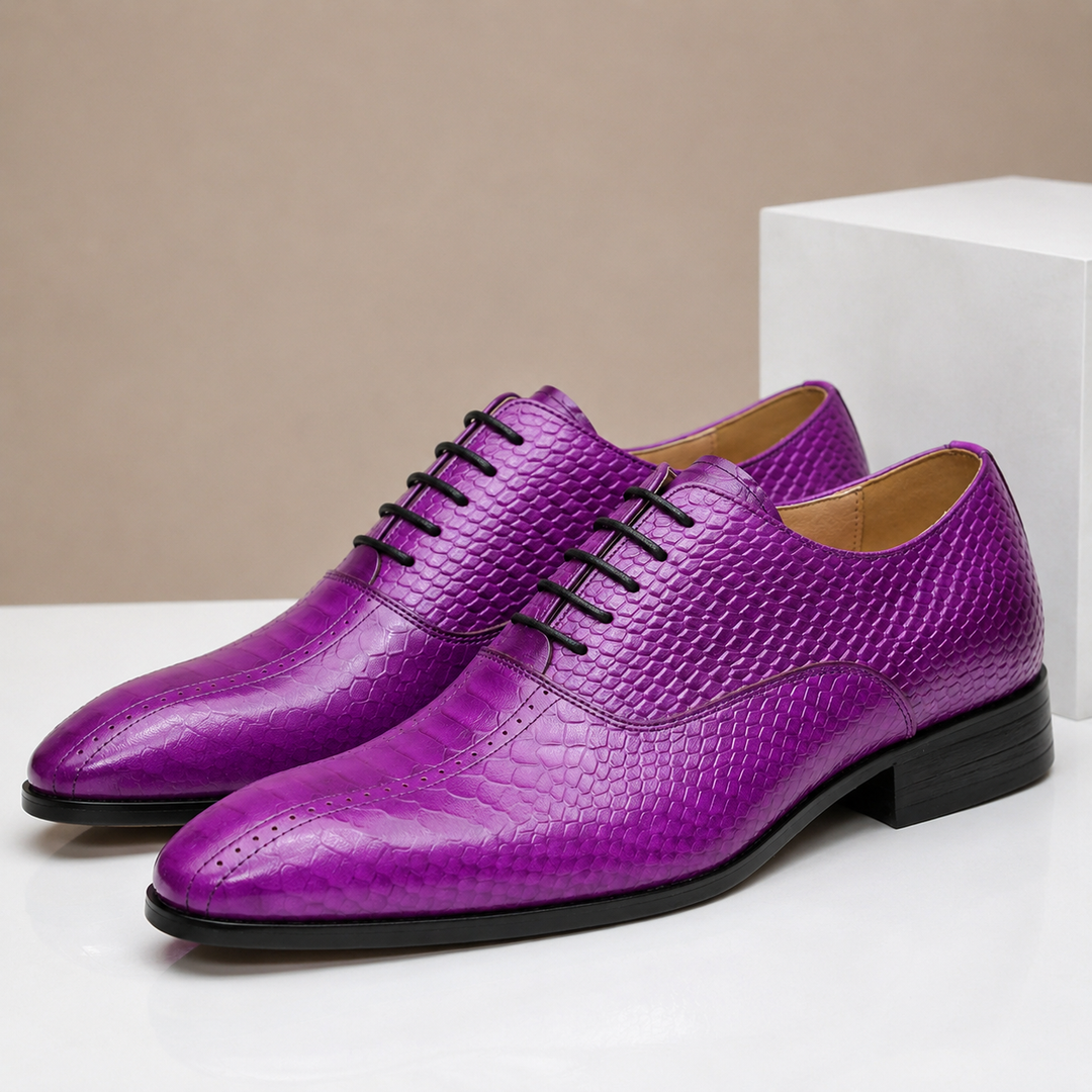 Caspian Cowhide Leather Oxfords — photo 3