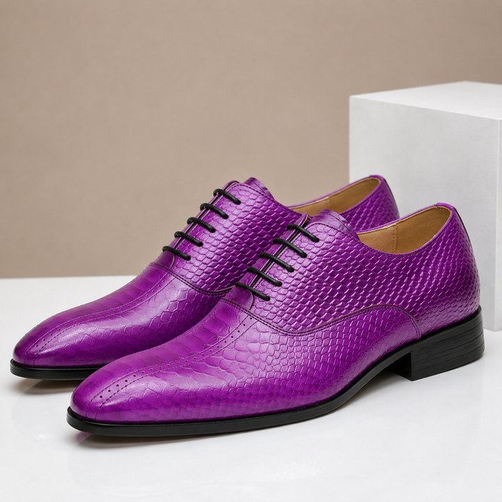 Caspian Cowhide Leather Oxfords — photo 3