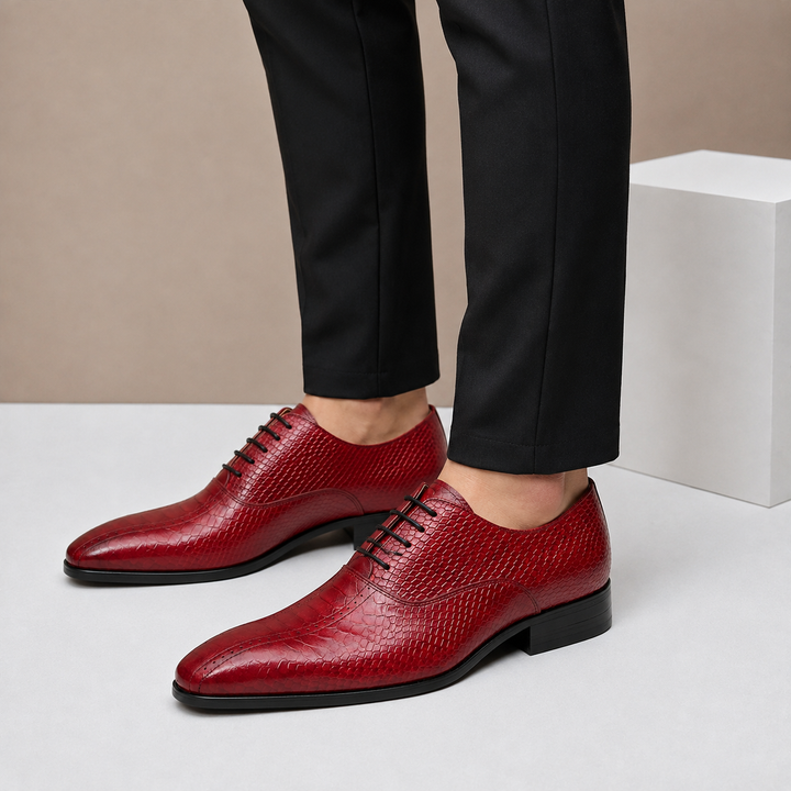 Caspian Cowhide Leather Oxfords — photo 6