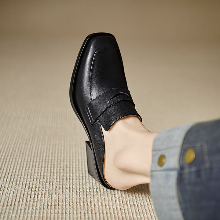 Lola Genuine Leather Mules