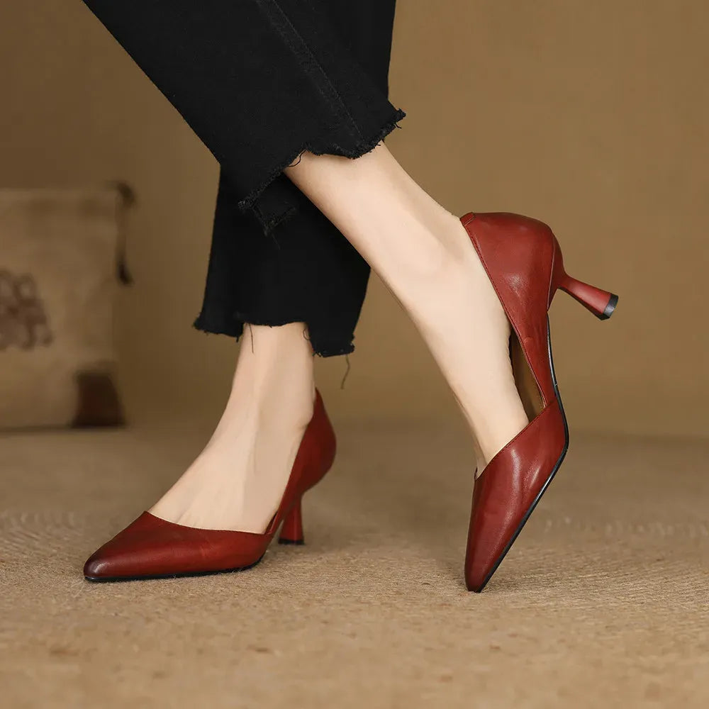 Marina Genuine Leather Pumps — photo 21