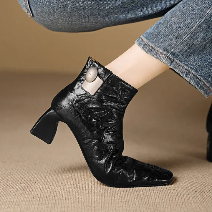 Marina Genuine Leather Ankle Boots — photo 7
