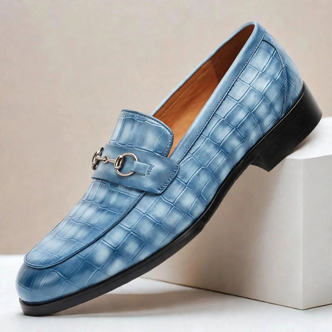 Hollis Textured Cowhide Loafers — photo 3
