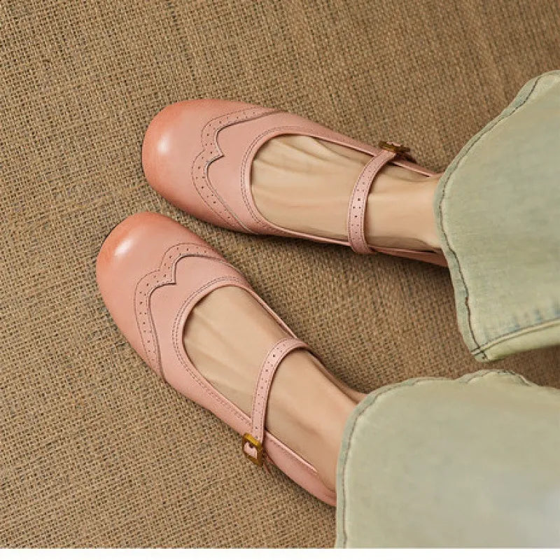 Elena Genuine Leather Mary Jane Shoes — photo 2