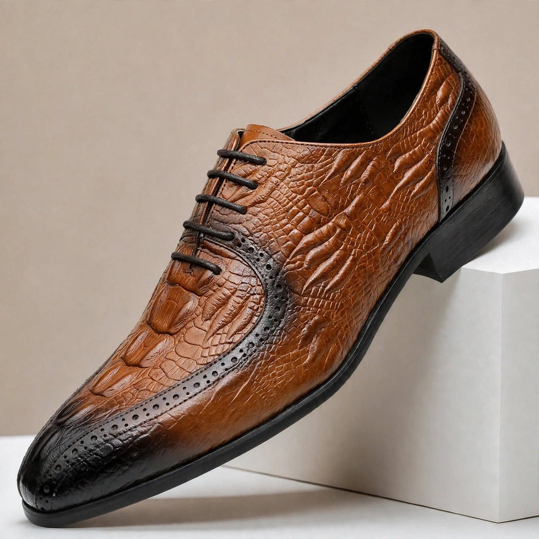 Gideon Cowhide Leather Oxfords — photo 4