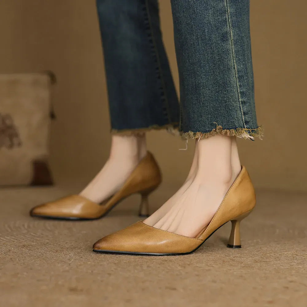 Marina Genuine Leather Pumps — photo 16