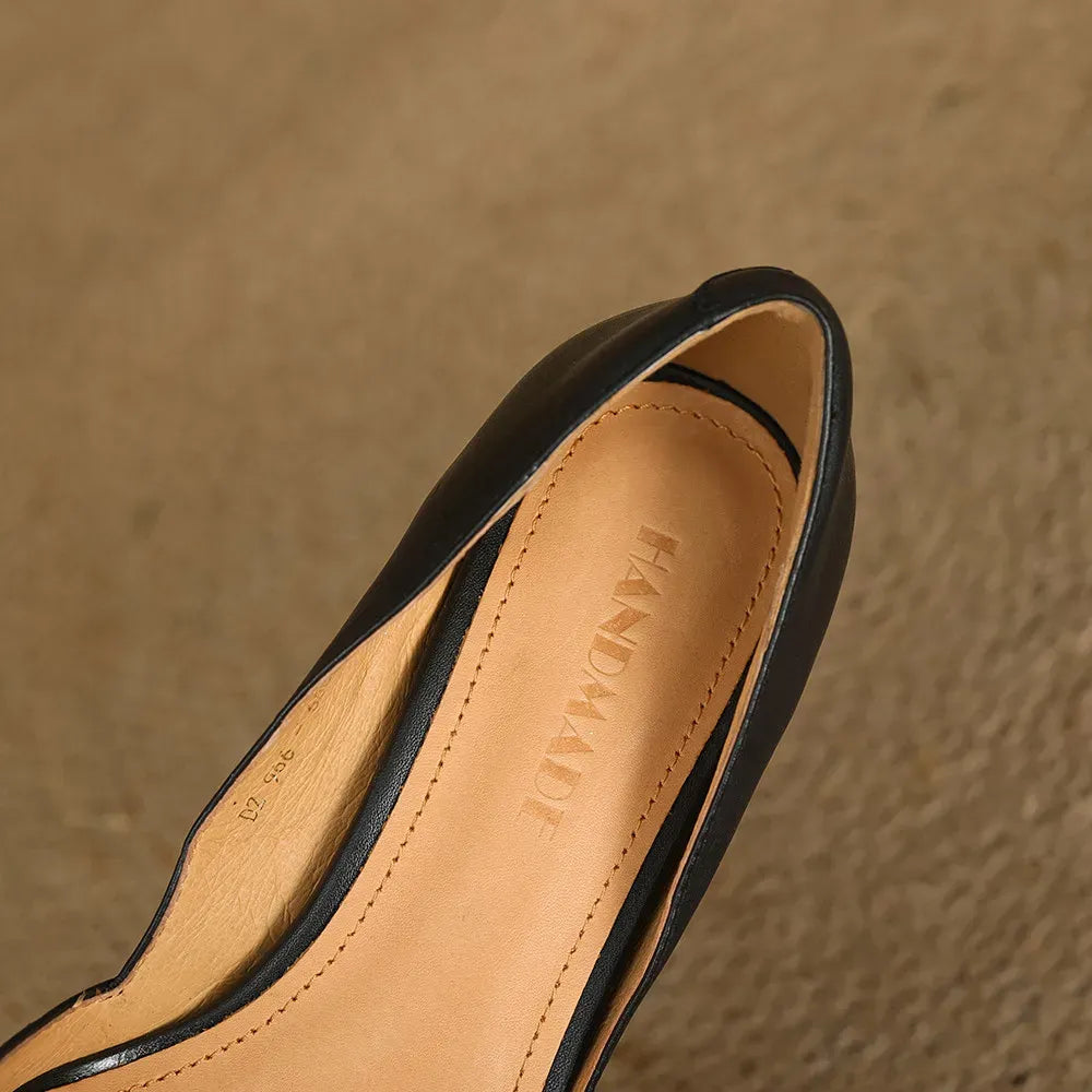 Marina Genuine Leather Pumps — photo 10